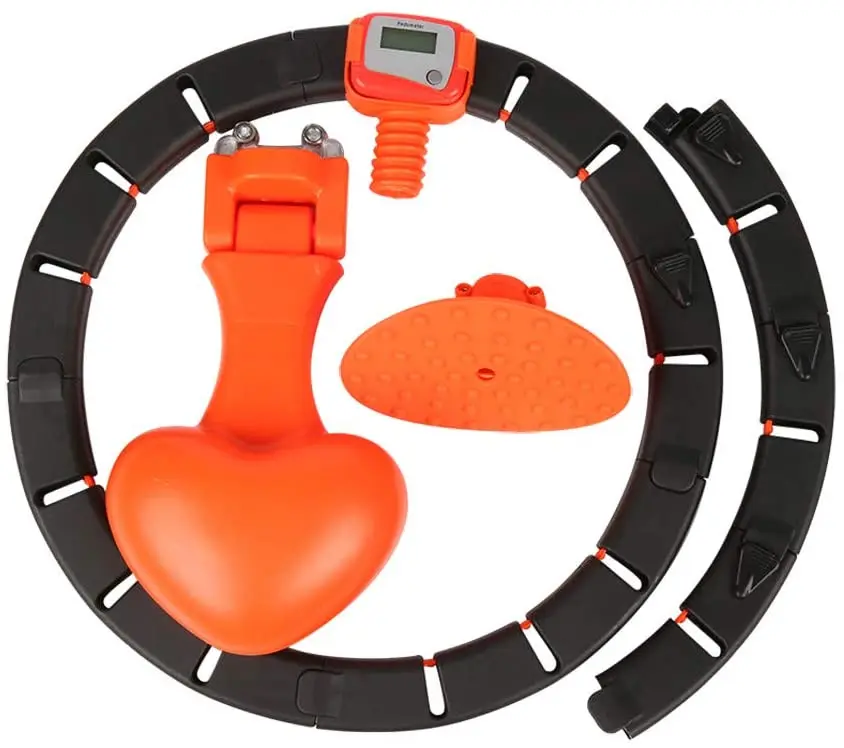 Автоматическое вращение кольцо регулируемое упражнение для похудения умная счетная петля кольцо Hula Съемная фиксированная потеря веса фитнес оборудование