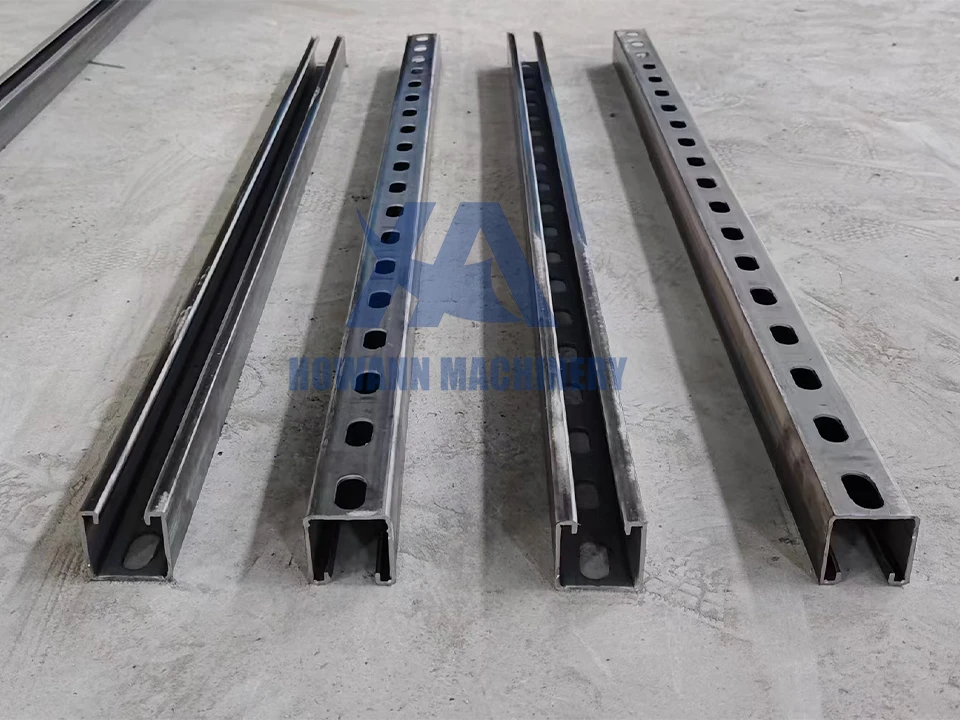 High Precision Unistrut Solar Strut Channel Solar Panel Making Machine Solar Strut Roll Forming Machine Steel Framing Machine