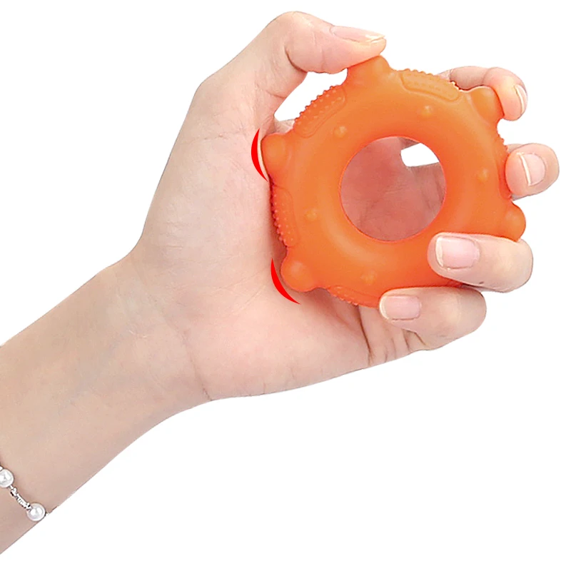 Anneau De Préhension En Silicone – Exerciceur De Main, 3 Niveaux De Résistance, Portable, Pour Muscler Les Doigts