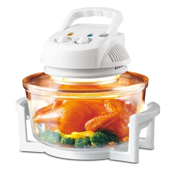 12 Quart Electric Turbo Air Convection Halogen Rotisserie Oven