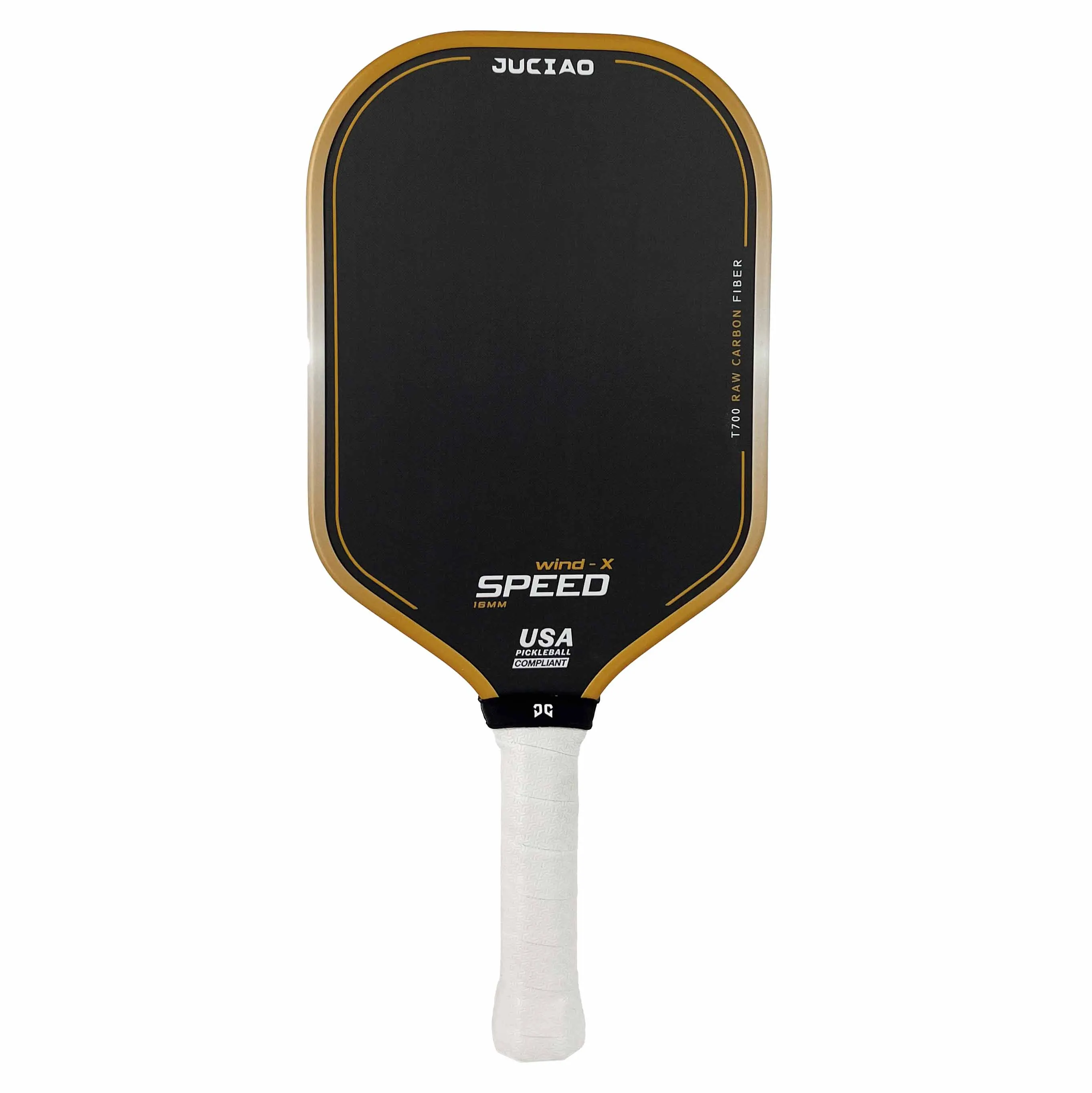 JUCIAO Speed Series Gen 3 Pickleball Paddle - Raw Carbon Fiber