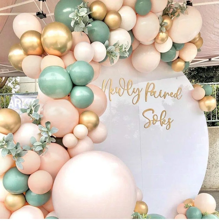 Gold Foil & Latex Balloon Garland Kit