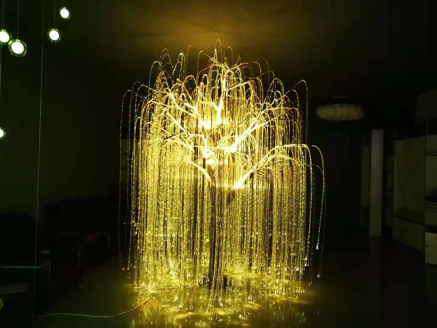 Fiber Optic Lighting Trees LED 1.0mm 600pcs 3m Fibers Sparkle Light Kits Avatar Trees Landscape RGB Light Decorative Christmas