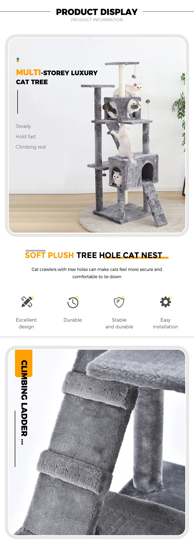 Modern Cat Toys Cat Trees & Scratcher Real Star Bed Whole Outside Giant