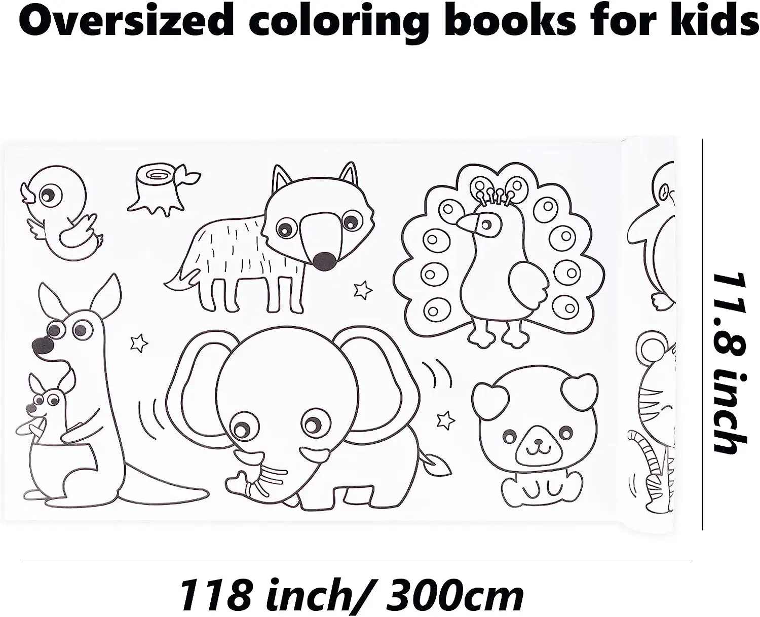 120inches Drawing Paper Children Drawing Coloring Book Paper Roll For Kids