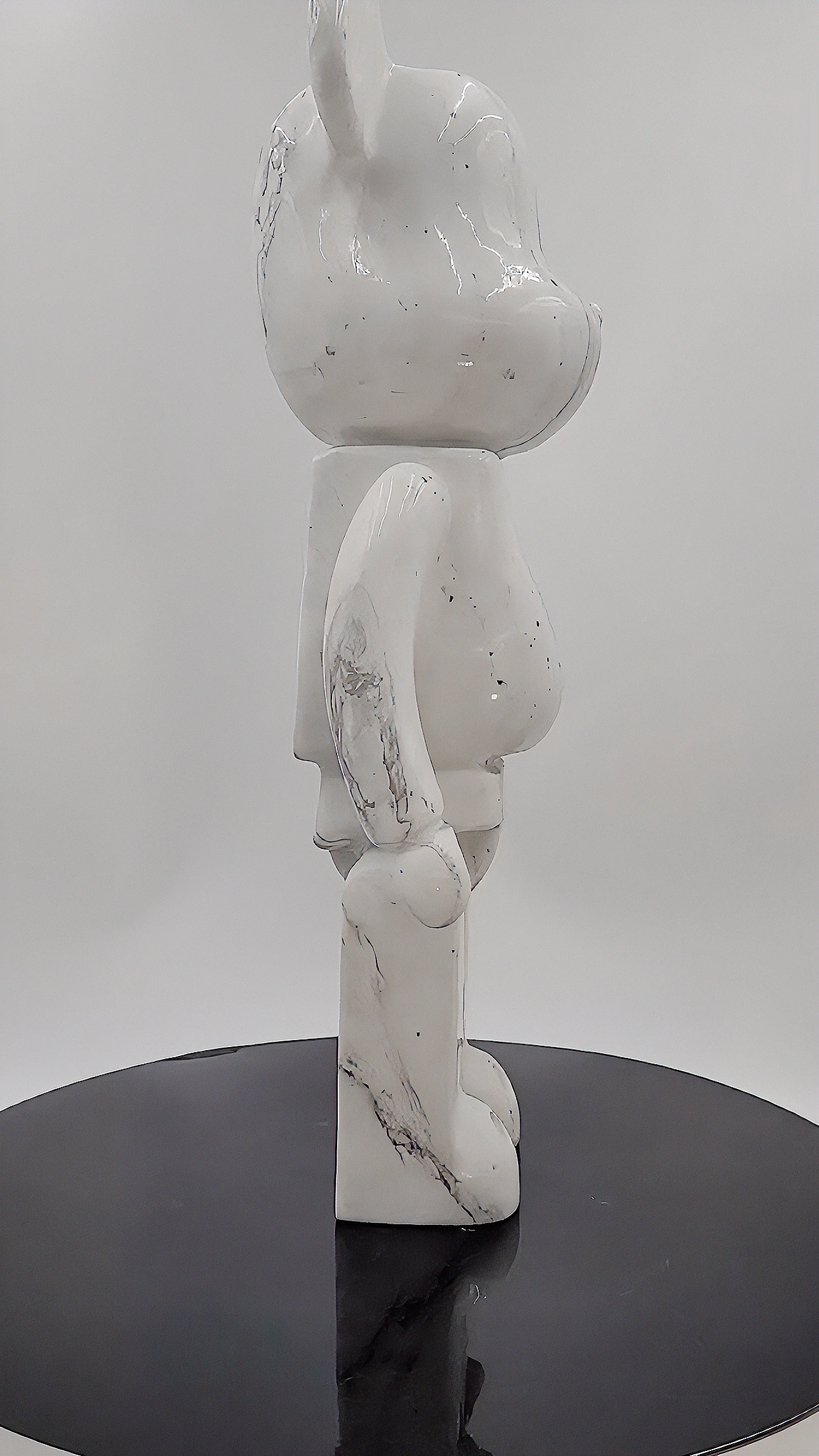 House Polished Calacutta Gold Caving Violent Bear Statue Ornanments Decoration in Natural Marble Stone