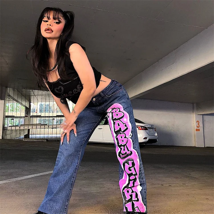 Women Girls Slim Jeans Ins Low Rise 