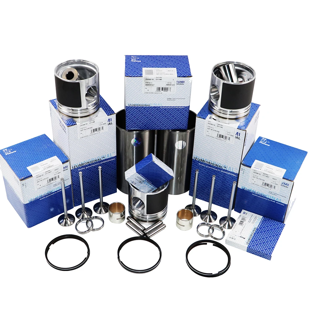 IZUMI ORIGINAL Engine Rebuild Kit DB58  DE08 D1146 D2366 DE12 Cylinder Liner Kit for DOOSAN DAEWOO Excavator Parts