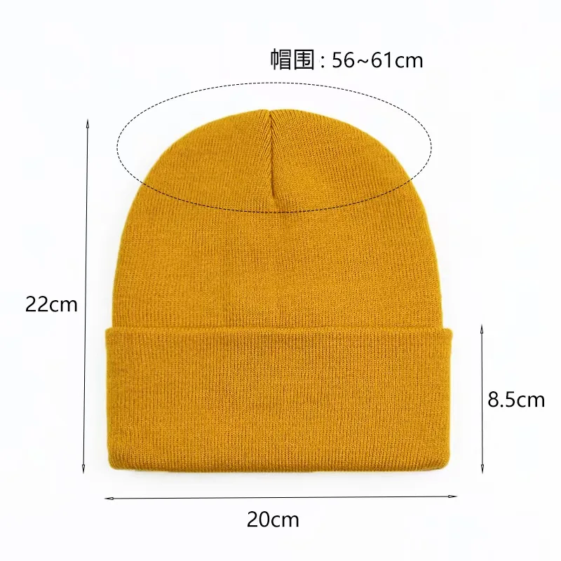Acrylic Embroidered Beanie for Men & Children; Winter Sports Knit with Logo; Curved Brim Fitted Closure preview 4