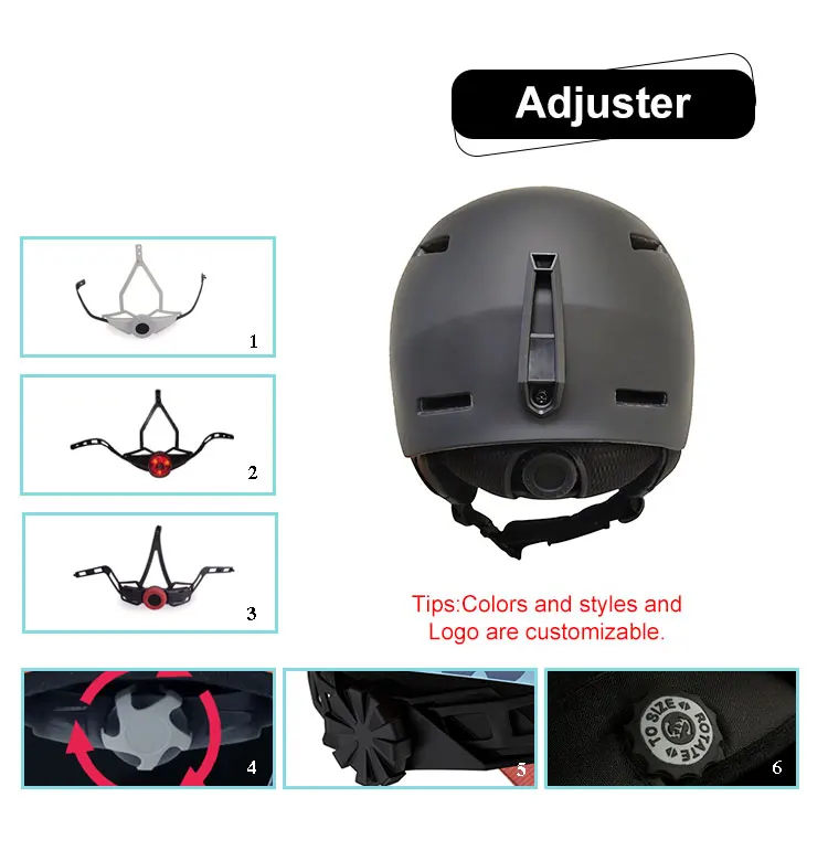 Snowboard Helmet Ski Helmet With Lightweight Durable Pc Shell&eps Foam