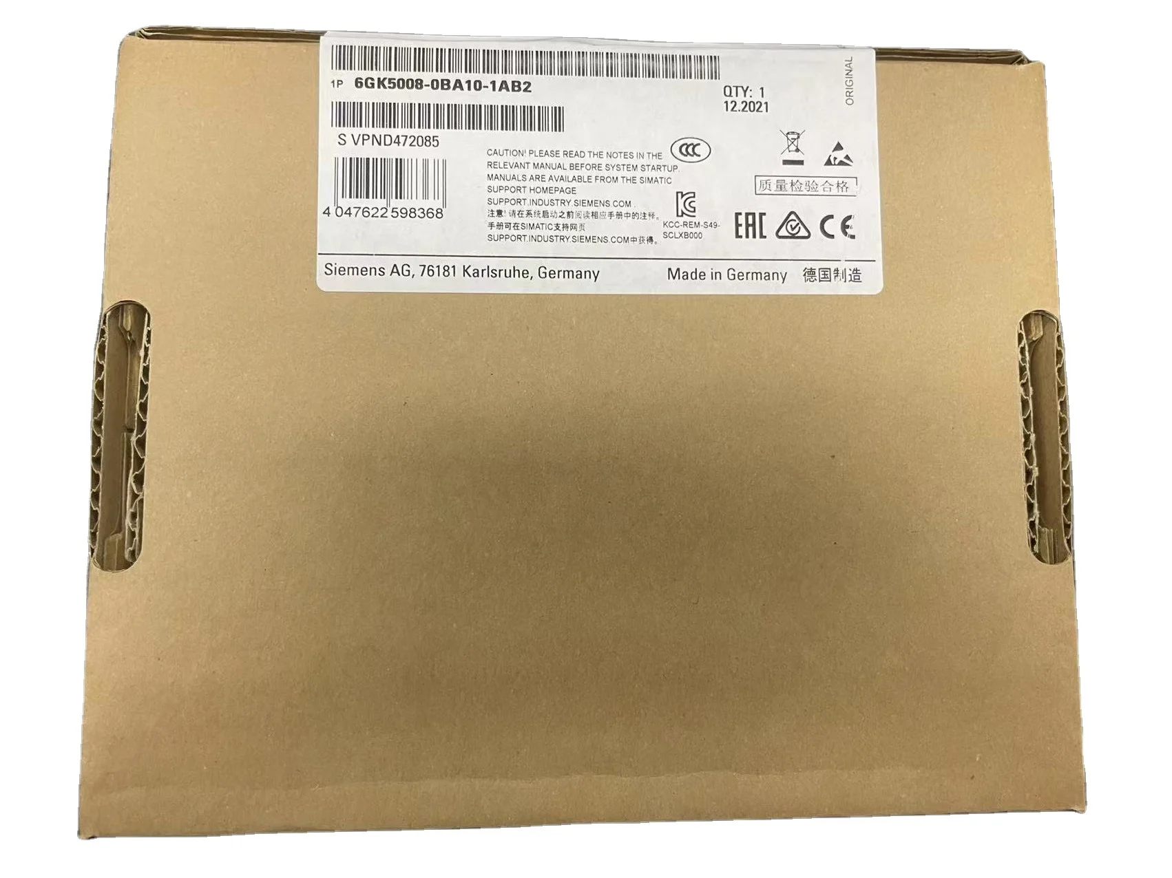 Siemens Scalance Xb008 Unmanaged Industrial Switch For 10/100