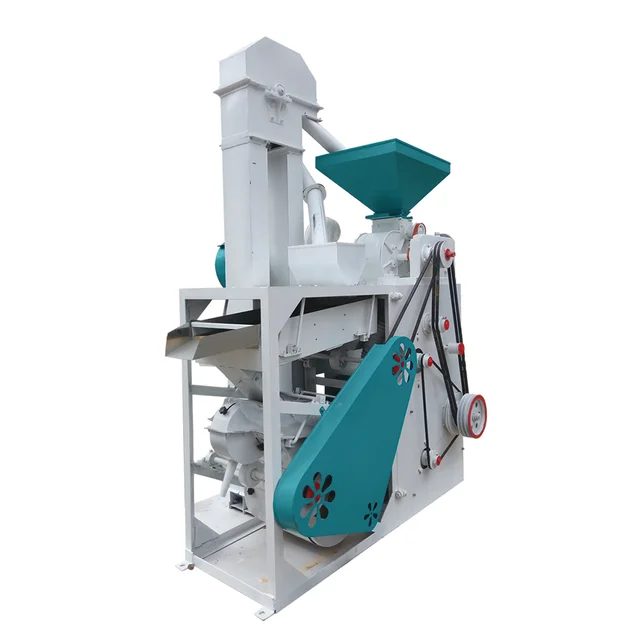 Combined Rice Mill Machine Commercial Rice Processing Equipment Rice Machine  Polisher Machine