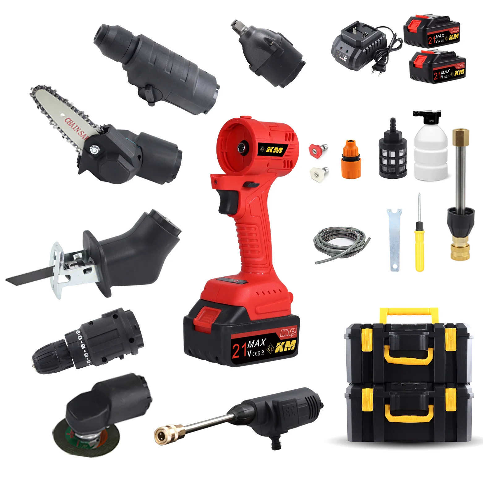 Km Professional Multifunction Electric Tools Cordless Power Tool Set