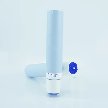 100ml PCR Sustainable Empty 60ml Soft squeeze Cosmetic Tube with Silicone Brush Applicator for Face Wash Massage Brush Tube