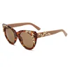 Leopardo kaki/marrone