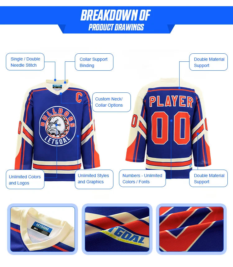 International Team Hockey League Profession Ice Hockey Wear Custom