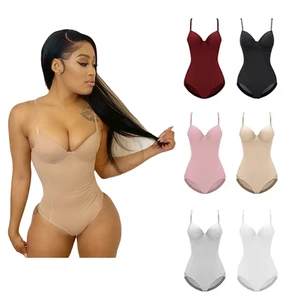 GX002G Fashion Sexy Unique Sleeveless Underwire Jumpsuit Push up Chest Thong Bodysuit for Women Shapewear