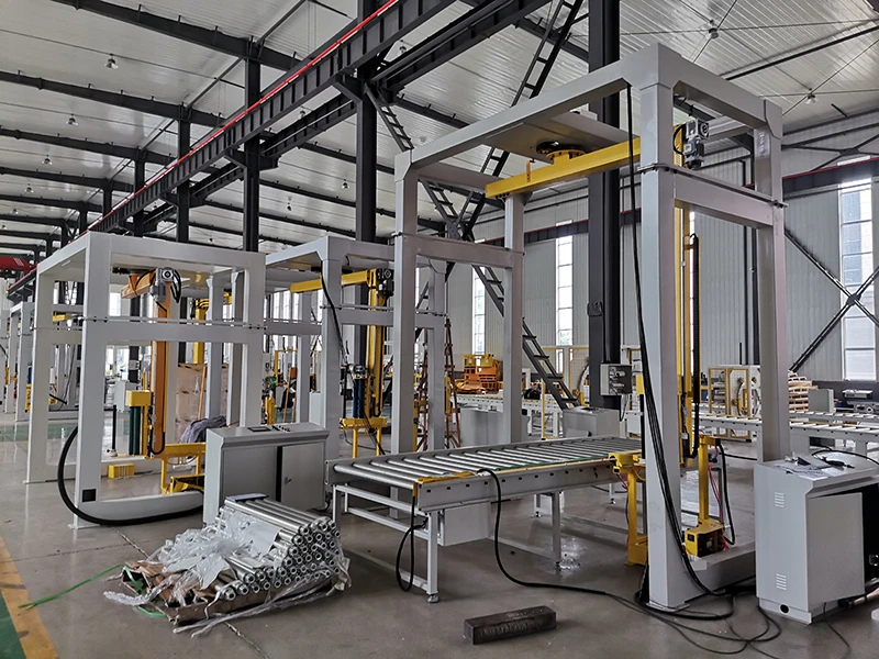 fully automatic rotary arm pallet wrapping machine.jpg