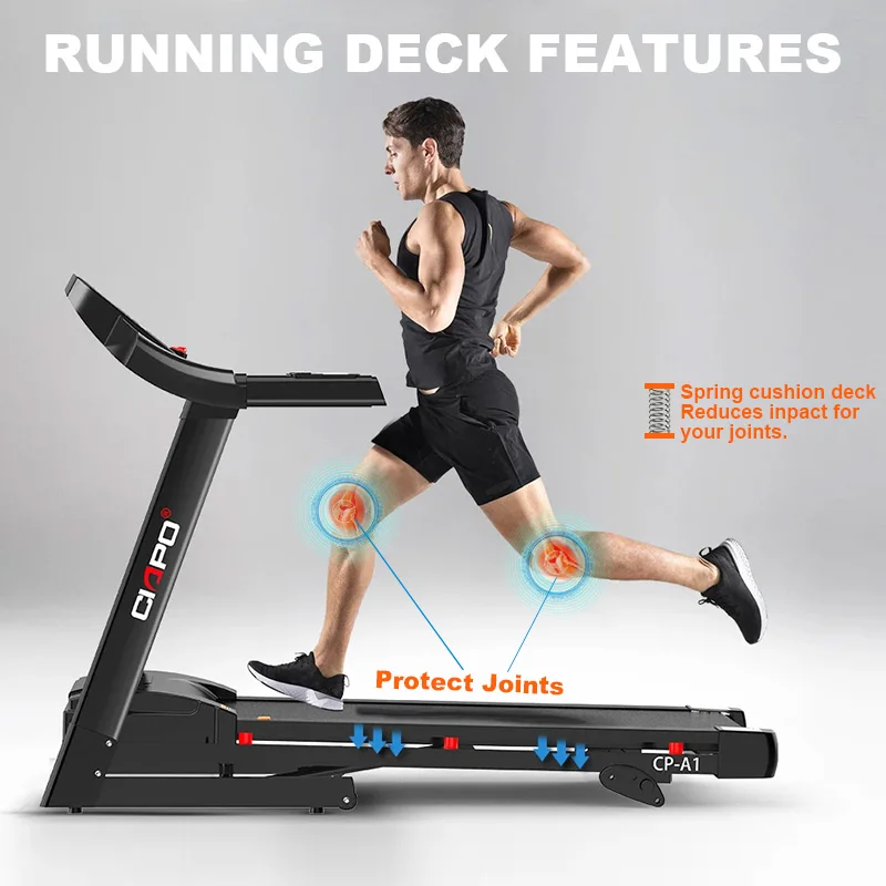 CIAPO A1 Treadmill Unisex Running Machine with LCD Screen