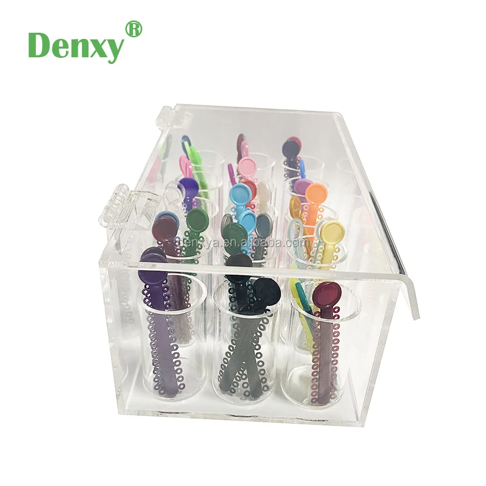 Denxy Dental Orthodontic Ligature Tie Dispenser Acrylic Organizer Case
