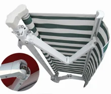 best in class folding arms with high resistant, self-lubricating bearings and stainless steel bolts awning components