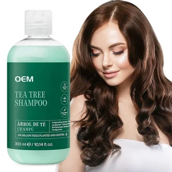 Hot Sale OEM Hair Care Products Shampoo Tea Tree Oil Natural Formula Guangdong Hair Shampoo Factory Tea Tree Shampoo