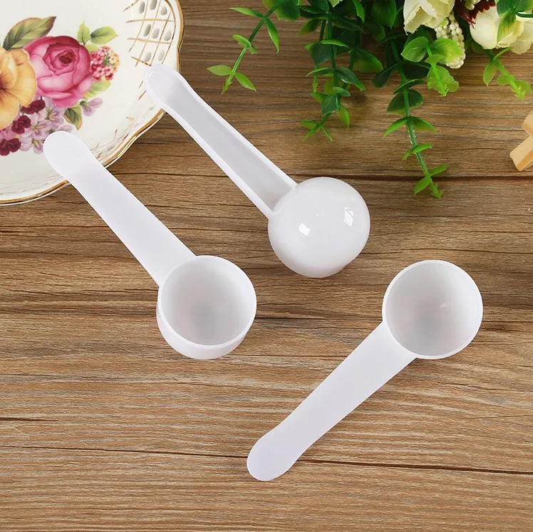 Factory Direct Selling  20ml Wholesales and Retails Free Shipping Food Grade Plastic Scoop 10 Grams Powder Spoon