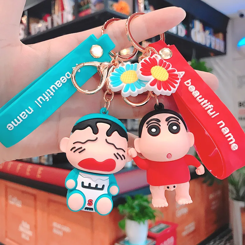 Promotional Car Colorful Key Ring Cartoon 3d Doll Toy Lovely Crayon Shin  Chan With Wrist Strap Backpack Pendant Gifts Wholesale - Buy Keychain  Custom,Key Chain Maker,Universal Keying Handbag Decoration Product on  