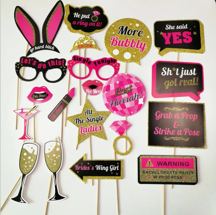 Accessoires Photomaton Thème Friends - Set Complet Pour Fête Anniversaire, Mariage Ou EVJF