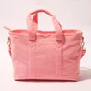 Bolso Tote de pana rosa