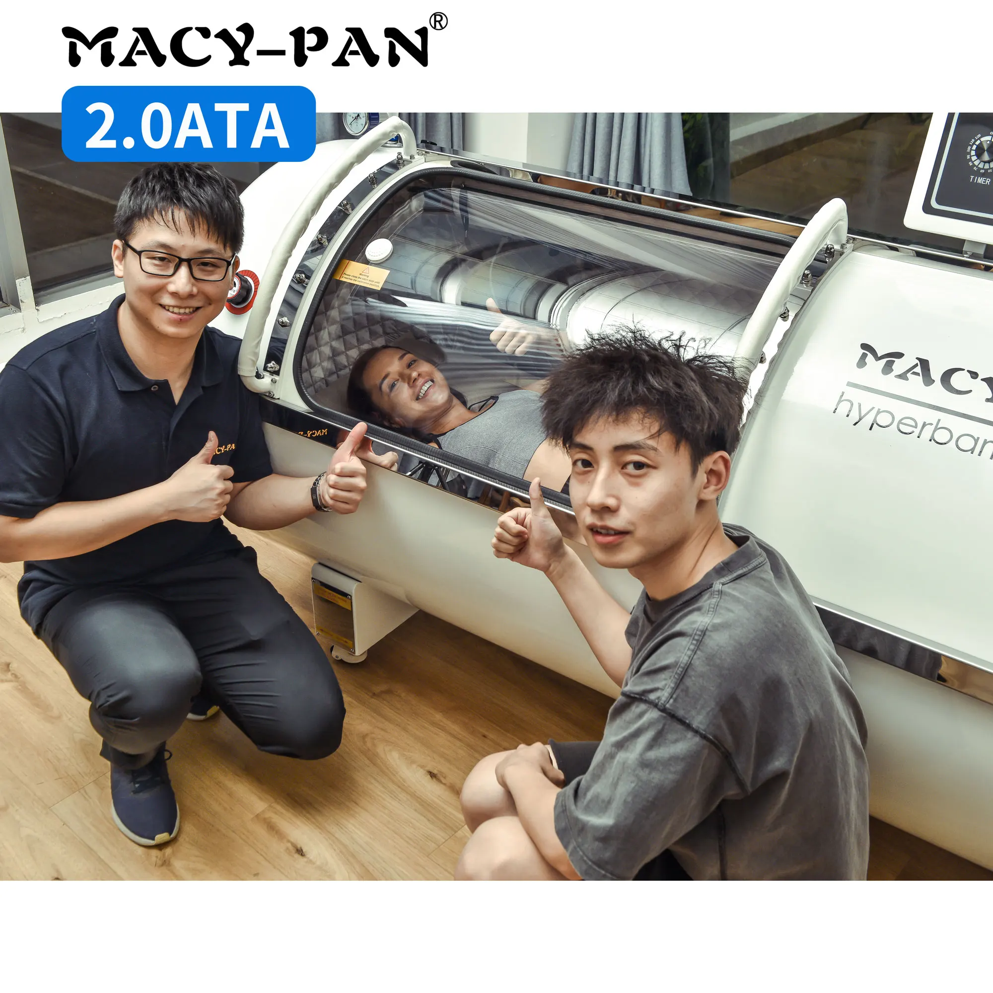 MACY-PAN HBOT 2ATA hyperbaric chamber hard type hyperbaric oxygenation chamber medical for sale air compressor home health care