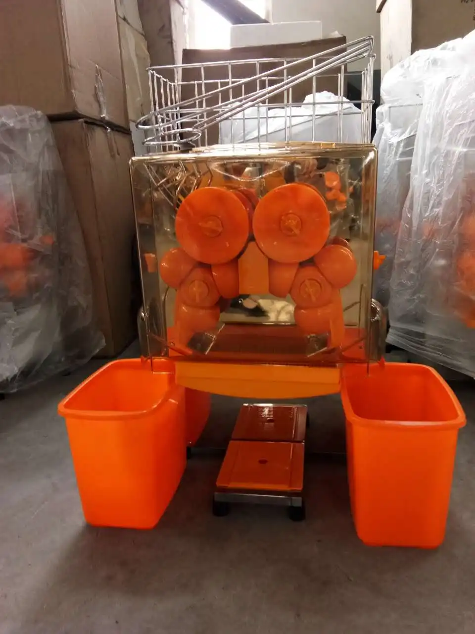 可動品　Automatic Orange Juicer オレンジジューサー 業務用電動オレンジジューサー、フルーツジュース、オレンジジュース