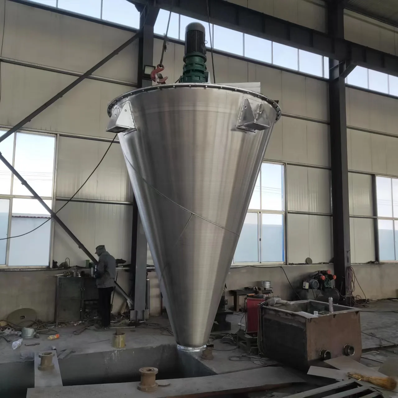 Mixer Repellet Machine Conical Vertical Mosquito Repellent Powder Mixer Double Spiral Conical ...