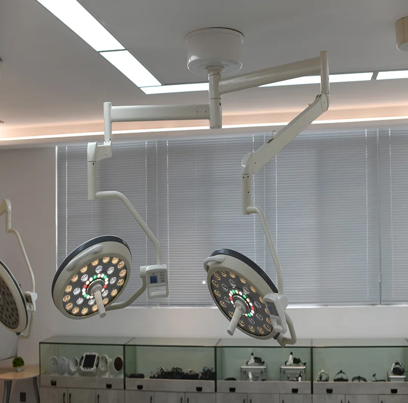 500/500 LED Lamp Surgical Examination Light Operating Light Dual Ceiling Surgical Lamp for dental or hospital manufacture