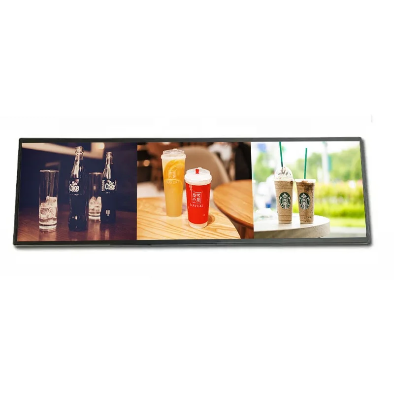 AUO Stretched bar Lcd Panel 37 Inch 1920x540 High Brightness Lcd Monitor 2500cd/m2 Store Shelf Display Screen P370IVN04.1