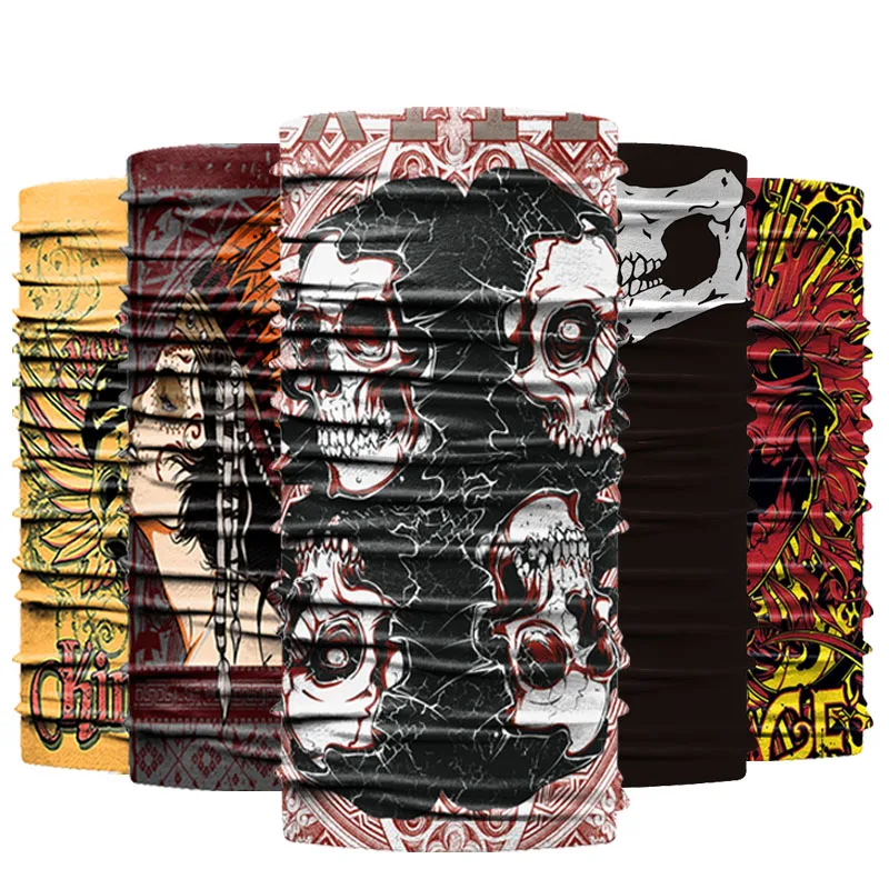 Factory Make Logo Design Famous Funny Popular Magic Multifunction Tubular Simple Sport Fish Neck Bandana