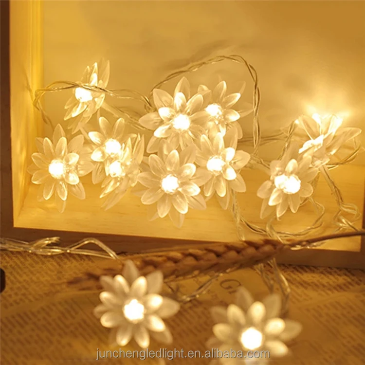 Multicolor Lotus Fairy Light String Led Outdoor Waterproof Light