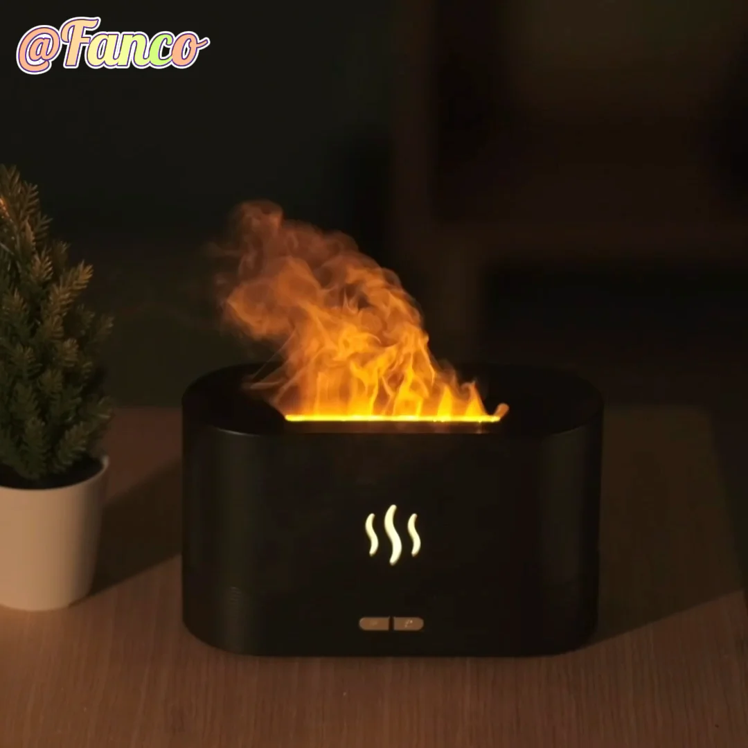 Humidifier увлажнитель с эффектом пламени. Flame Aroma Diffuser. Aroma Diffuser Flame Humidifier.