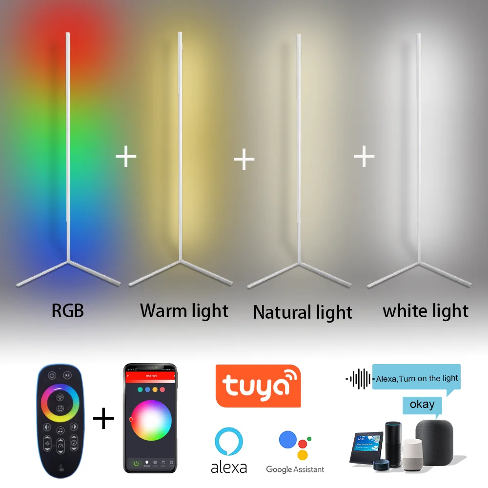 Minimalistic Room Vibe Smart Rgb Dimming Corner Thin Light Changing ...