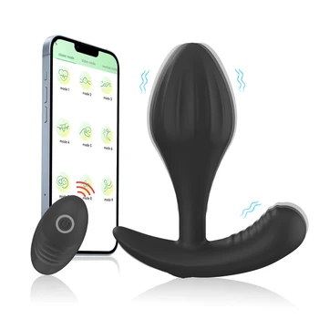 Ylove 2023 New Designed APP Remote Control Anal Plug Silicone Anal Dildos Butt Plug Adult Sex Toys for Men and Beginne