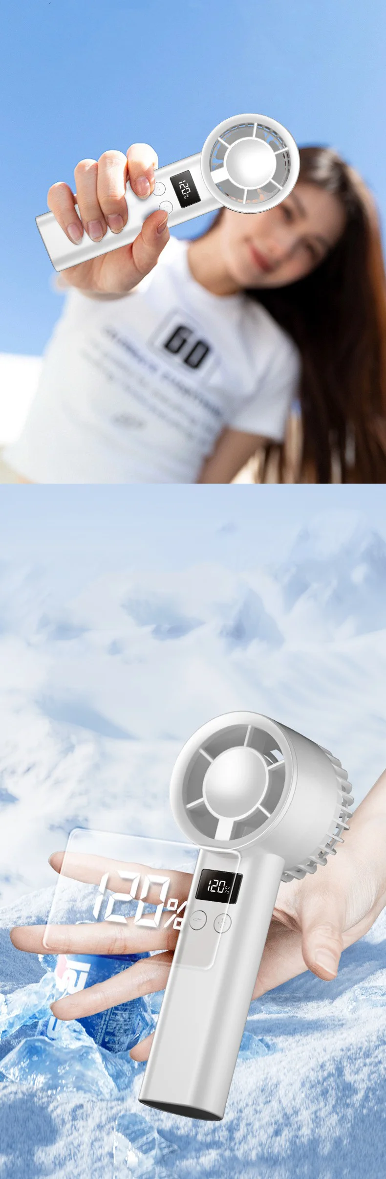 Mini Handheld Cooling Fan, USB, Portable - detail 4