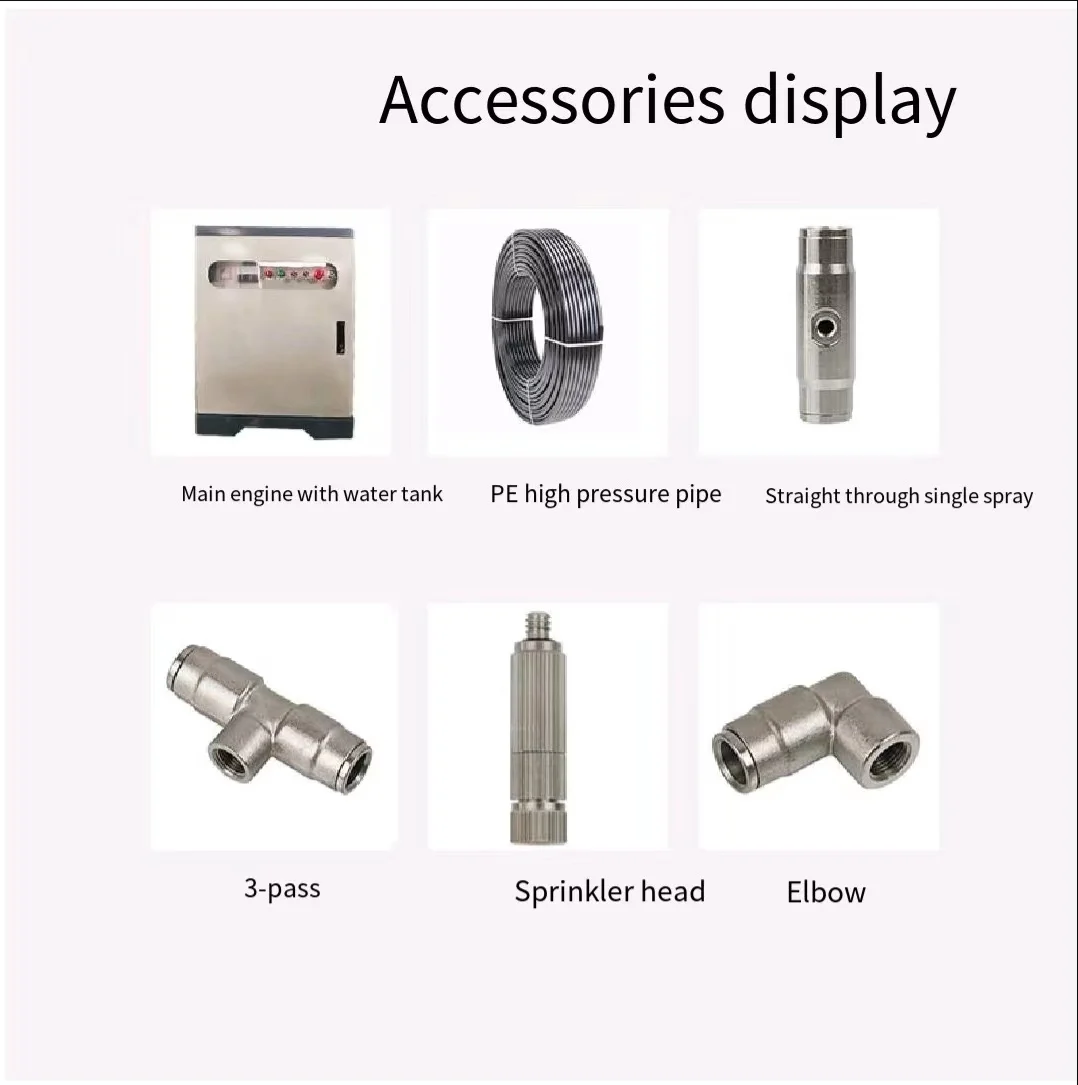 Artificial Fogging Mist Cooling System High Pressure Fog Machine ...
