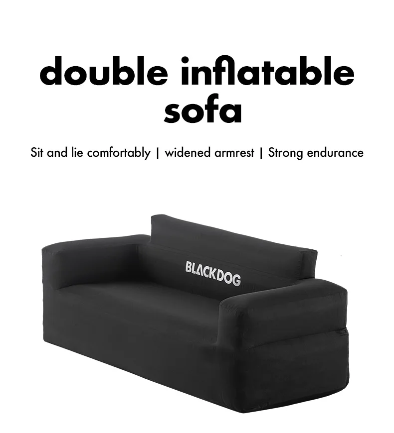 Blackdog Double Air Couch Sofa Outdoor Camping Picnic Portable Folding