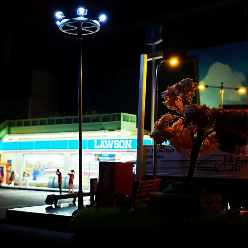 1:87 HO 100 весы 3V 12V светодиодные фонари таблица песка здания спортивные тканая квадратная декоративная лампа для Модель поезда железнодорожный раскладка клавиатуры