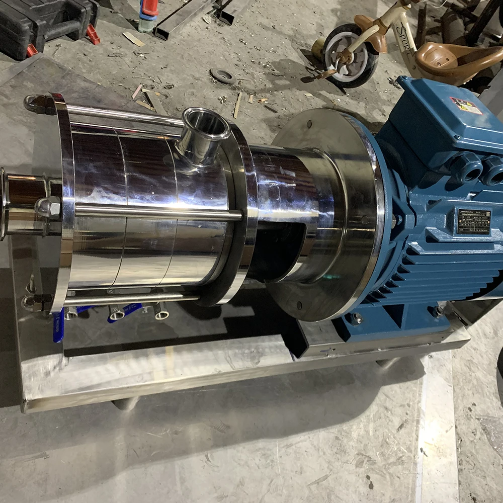 Milk Homogenizing Machine High Shear Emulsifier Pump High Viscosity In-line Mixer