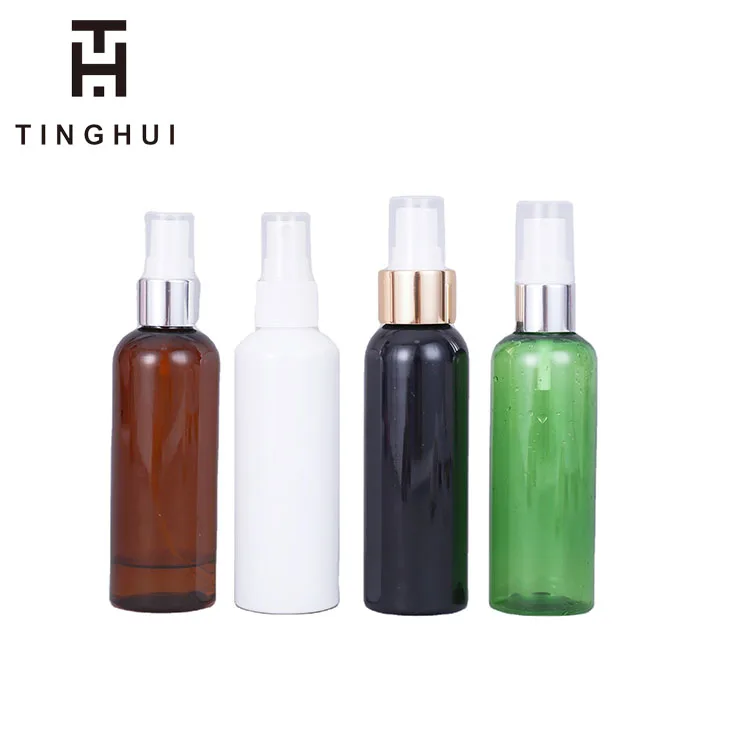 30ML 100ML Black Plastic Spray Bottles for Perfume Cosmetics