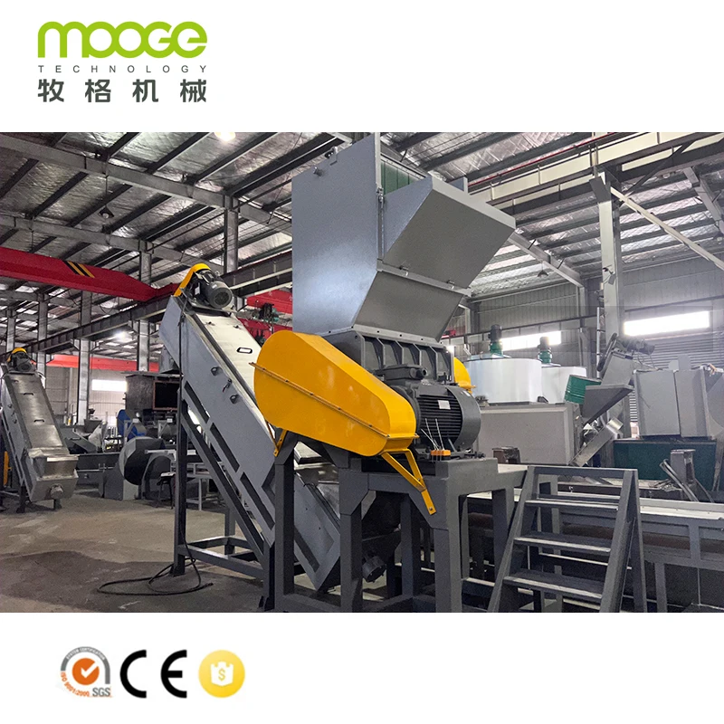 High Capacity Agricultural PP PE Film Crusher Grinder Shredder Machine