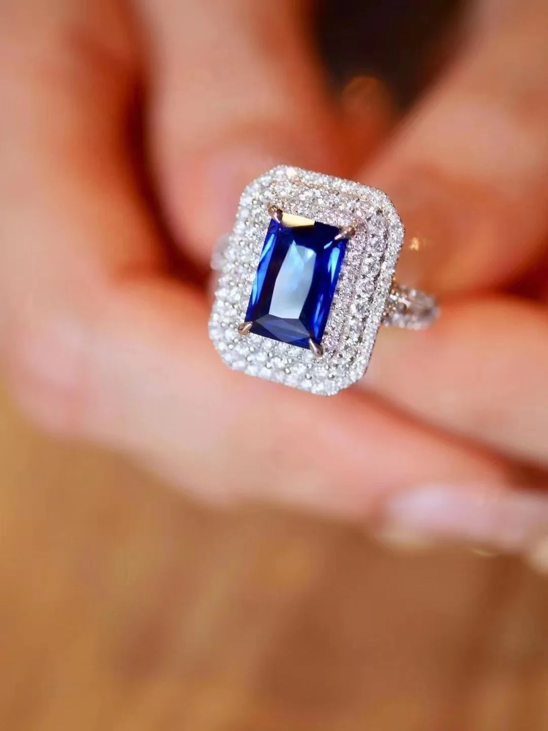 Unikat Smaragd-Ring · Größe 61 (19,5) · 925 Silber
