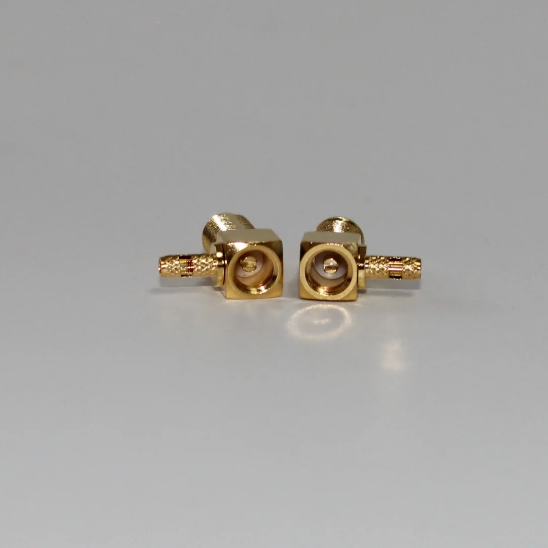 product sma kw15 connector rf brass gold plated angle sma female connector for rg316-3