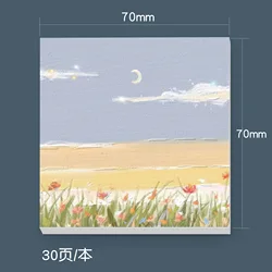 Стикеры для заметок в виде пейзажа, супер Стикеры для офиса, стильный портативный блокнот, 90 страниц в упаковке